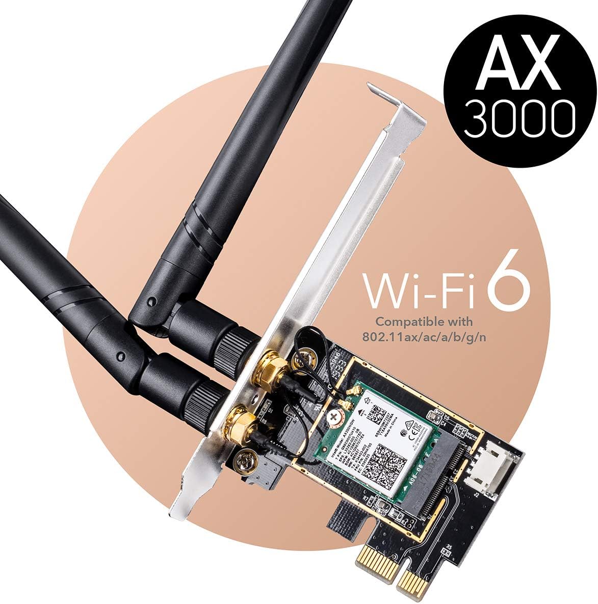 Cudy AX3000 WiFi 6 PCIe Adapter with Bluetooth 5.2 (WE3000) Cudy AX3000 WiFi 6 PCIe Adapter with Bluetooth 5.2 (WE3000)